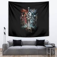 Warrior Skull Tapestry Skull Warrior Viking - Wonder Print Shop