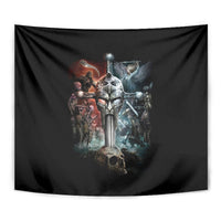 Warrior Skull Tapestry Skull Warrior Viking - Wonder Print Shop