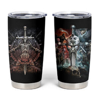 Warrior Skull Tumbler Cup Skull Warrior Viking - Wonder Print Shop