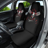 Wings Rose Skull Car Seat Cover Romantic Rose Skull Wings - Wonder Print Shop