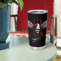 Wings Rose Skull Tumbler Cup Romantic Rose Skull Wings - Wonder Print Shop