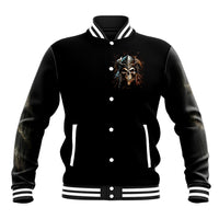 Warrior Skull Baseball Jacket The Warrior Replies Iam The Storm - Wonder Print Shop