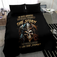 Warrior Skull Bedding Set The Warrior Replies Iam The Storm - Wonder Print Shop