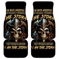 Warrior Skull Car Mats The Warrior Replies Iam The Storm - Wonder Print Shop