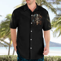 Warrior Skull Hawaiian Shirt The Warrior Replies Iam The Storm - Wonder Print Shop