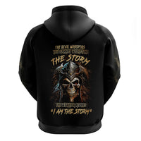 Warrior Skull Hoodie The Warrior Replies Iam The Storm - Wonder Print Shop