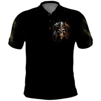 Warrior Skull Polo Shirt The Warrior Replies Iam The Storm - Wonder Print Shop