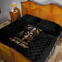 Warrior Skull Quilt Bed Set The Warrior Replies Iam The Storm - Wonder Print Shop