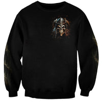 Warrior Skull Sweatshirt The Warrior Replies Iam The Storm - Wonder Print Shop