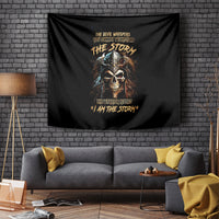 Warrior Skull Tapestry The Warrior Replies Iam The Storm - Wonder Print Shop