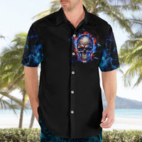 Fire Skull Hawaiian Shirt Your Demon Hide Under Your Bed - Wonder Print Shop
