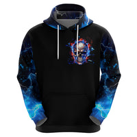 Fire Skull Hoodie Your Demon Hide Under Your Bed - Wonder Print Shop