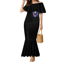 Fire Skull Mermaid Dress Your Demon Hide Under Your Bed - Wonder Print Shop