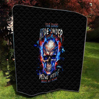 Fire Skull Quilt Your Demon Hide Under Your Bed - Wonder Print Shop