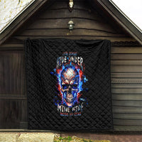 Fire Skull Quilt Your Demon Hide Under Your Bed - Wonder Print Shop