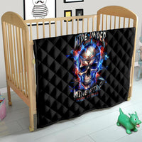 Fire Skull Quilt Your Demon Hide Under Your Bed - Wonder Print Shop