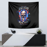 Fire Skull Tapestry Your Demon Hide Under Your Bed - Wonder Print Shop