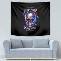 Fire Skull Tapestry Your Demon Hide Under Your Bed - Wonder Print Shop