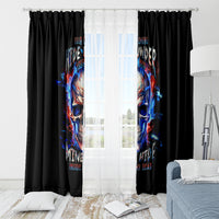 Fire Skull Window Curtain Your Demon Hide Under Your Bed - Wonder Print Shop