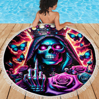 Thunder Skull Beach Blanket Bitch I'm Not A Princess I'm The Fucking Queen - Wonder Print Shop