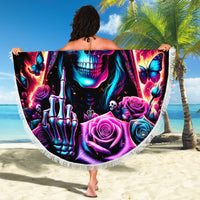 Thunder Skull Beach Blanket Bitch I'm Not A Princess I'm The Fucking Queen - Wonder Print Shop
