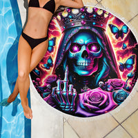 Thunder Skull Beach Blanket Bitch I'm Not A Princess I'm The Fucking Queen - Wonder Print Shop