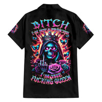 Thunder Skull Family Matching Puletasi and Hawaiian Shirt Bitch I'm Not A Princess I'm The Fucking Queen - Wonder Print Shop