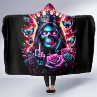 Thunder Skull Hooded Blanket Bitch I'm Not A Princess I'm The Fucking Queen