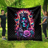 Thunder Skull Quilt Bitch I'm Not A Princess I'm The Fucking Queen - Wonder Print Shop