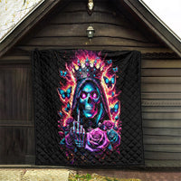 Thunder Skull Quilt Bitch I'm Not A Princess I'm The Fucking Queen - Wonder Print Shop