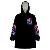 Thunder Skull Wearable Blanket Hoodie Bitch I'm Not A Princess I'm The Fucking Queen - Wonder Print Shop