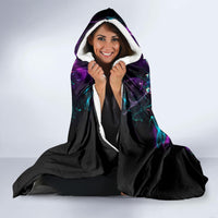 Rose Skull Hooded Blanket Bitch I'm Not A Princess I'm The Fucking Queen