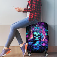 Rose Skull Luggage Cover Bitch I'm Not A Princess I'm The Fucking Queen - Wonder Print Shop