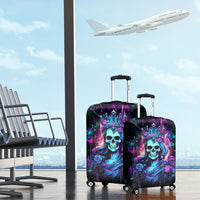 Rose Skull Luggage Cover Bitch I'm Not A Princess I'm The Fucking Queen - Wonder Print Shop
