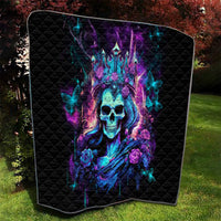 Rose Skull Quilt Bitch I'm Not A Princess I'm The Fucking Queen - Wonder Print Shop