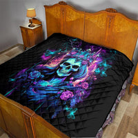 Rose Skull Quilt Bitch I'm Not A Princess I'm The Fucking Queen - Wonder Print Shop