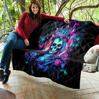 Rose Skull Quilt Bitch I'm Not A Princess I'm The Fucking Queen - Wonder Print Shop