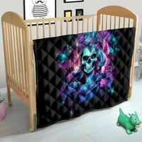 Rose Skull Quilt Bitch I'm Not A Princess I'm The Fucking Queen - Wonder Print Shop