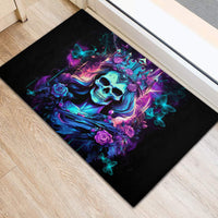 Rose Skull Rubber Doormat Bitch I'm Not A Princess I'm The Fucking Queen - Wonder Print Shop