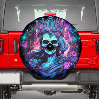 Rose Skull Spare Tire Cover Bitch I'm Not A Princess I'm The Fucking Queen - Wonder Print Shop