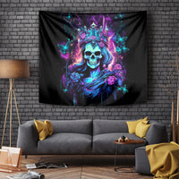 Rose Skull Tapestry Bitch I'm Not A Princess I'm The Fucking Queen - Wonder Print Shop