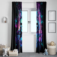 Rose Skull Window Curtain Bitch I'm Not A Princess I'm The Fucking Queen - Wonder Print Shop