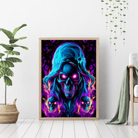 Flame Skull Canvas Wall Art Did I Piss You Off That Great At Least I'm Doing Something Right - Wonder Print Shop