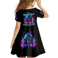 Flame Skull Family Matching Off Shoulder Long Sleeve Dress and Hawaiian Shirt Did I Piss You Off That Great At Least I'm Doing Something Right - Wonder Print Shop