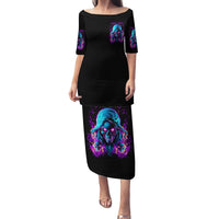 Flame Skull Family Matching Puletasi and Hawaiian Shirt Did I Piss You Off That Great At Least I'm Doing Something Right - Wonder Print Shop