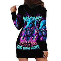 Flame Skull Hoodie Dress Did I Piss You Off That Great At Least I'm Doing Something Right - Wonder Print Shop