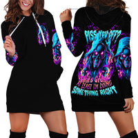 Flame Skull Hoodie Dress Did I Piss You Off That Great At Least I'm Doing Something Right - Wonder Print Shop