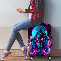 Flame Skull Luggage Cover Did I Piss You Off That Great At Least I'm Doing Something Right - Wonder Print Shop