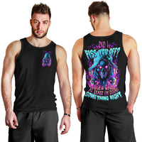 Flame Skull Men Tank Top Did I Piss You Off That Great At Least I'm Doing Something Right - Wonder Print Shop