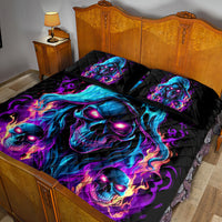 Flame Skull Quilt Bed Set Did I Piss You Off That Great At Least I'm Doing Something Right - Wonder Print Shop
